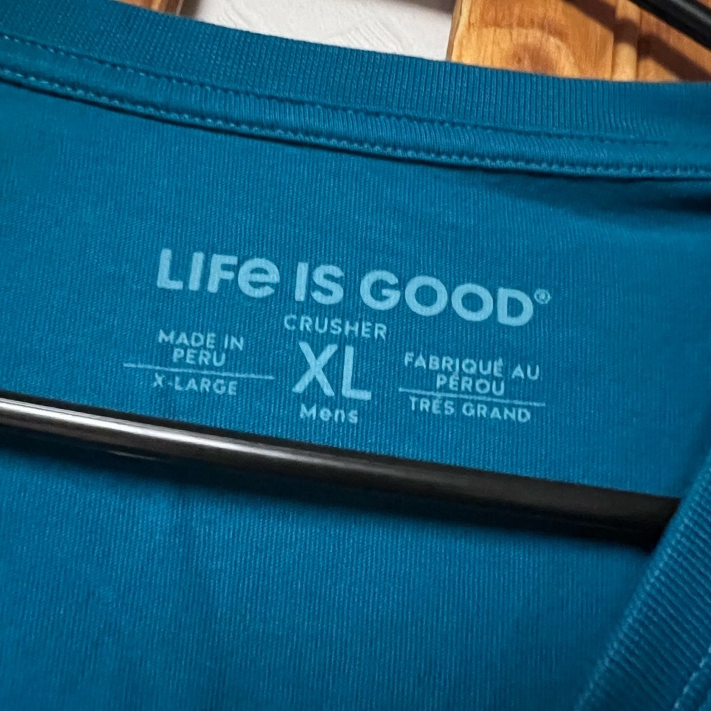 Mens life is good T-shirt size XL - Picture 3 of 4